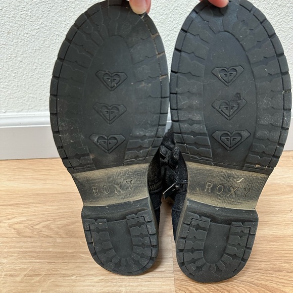 Roxy Sweater Cuff Combat Style Boots - Picture 8 of 8